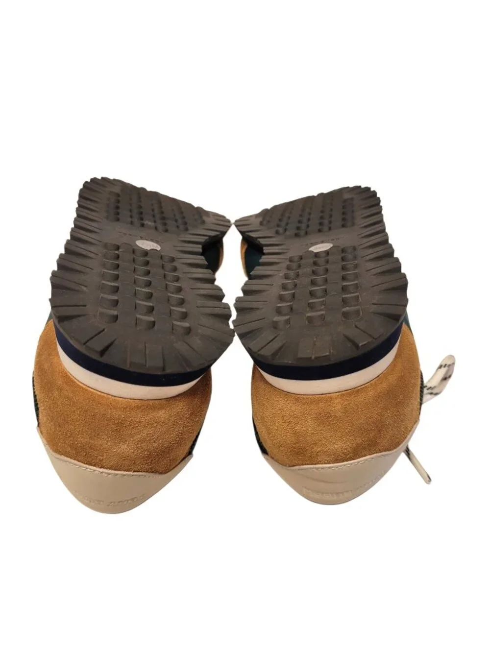 Tory Burch Annie Nylon Suede Runner Sneakers in Botanical Garden/Rhum/Rice Paper